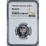 1 złoty 1982 MW, proof like