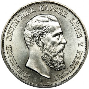 Nemecko, Prusko, Frederick III, 2 marky 1888 A, Berlín