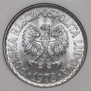 1 Zloty 1978, ohne Münzzeichen