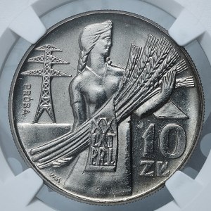 NIKIEL SAMPLE, 10 gold 1964, Woman with grain