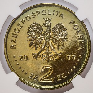 2 złote 2000, 1000-lecie Wrocławia, JEDYNA