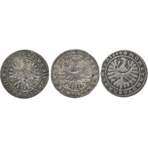 Śląsk, Ludwik i Christian Wołowski, zestaw 15 krajcarów 1663, 1664
