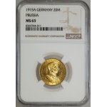 Deutschland, Preußen, Wilhelm II, 20 Mark 1915 A, Berlin