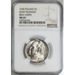 5 złotych 1934, Piłsudski, orzeł strzelecki