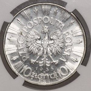 10 gold 1935, Pilsudski