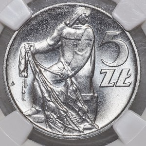5 gold 1958, Fisherman, narrow eight