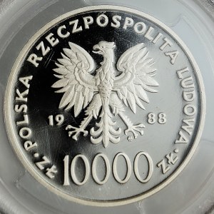 10000 Gold 1988, Johannes Paul II, 10. Jahrestag des Pontifikats