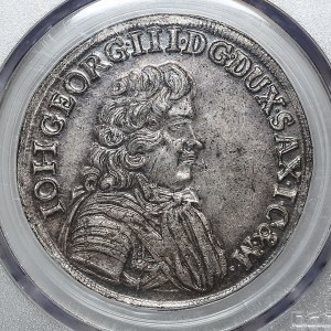 Niemcy, Saksonia, Jan Jerzy III, gulden (2/3 talara) 1682 CF
