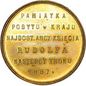 Medal Wizyta arcyksięcia Rudolfa w Galicji 1887
