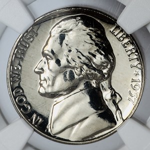 USA, 5 centov 1957 C