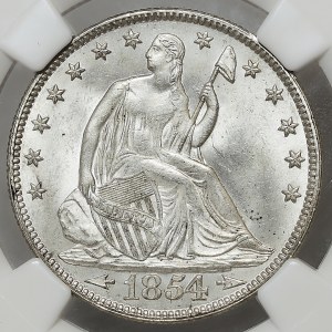 USA, 50 cents (Half Dollar) 1854