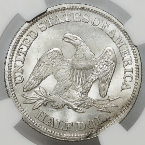 USA, 50 cents (Half Dollar) 1854