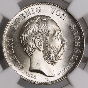 Niemcy, Saksonia, Albert, 2 marki 1902 E, pośmiertna