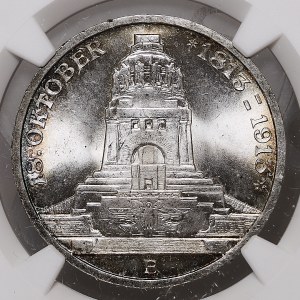 Nemecko, Sasko, 3 Marky 1913 E, Bitka pri Lipsku