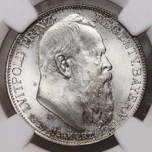 Niemcy, Bawaria, Regent Luitpold, 2 marki 1911 D