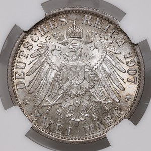 Niemcy, Prusy, Wilhelm II, 2 marki 1907 A