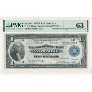 USA, 1 dolar 1918, National Currency, L-12 (San Francisco)