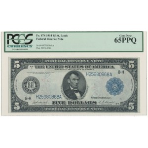 USA, $5 1914, 8H (St. Louis)