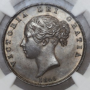 Gran Bretagna, Vittoria, 1/2 corona (mezza corona) 1846, Londra