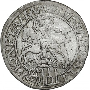 Zygmunt II August, grosz na stopę polską 1567, Tykocin, L/LI