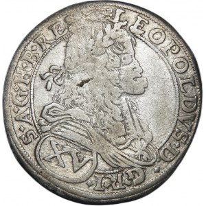 Węgry, Leopold I, 15 krajcarów 1674, Bratysława