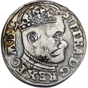 Stefan Batory, trojak 1584, Olkusz, GH, REX. PO