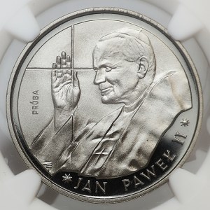NICHOLS-MUSTER, 10000 Gold 1988, Johannes Paul II, dünnes Kreuz