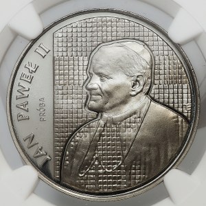 SAMPLE NIKIEL, 10000 gold 1989, John Paul II, checkered