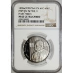 SAMPLE NIKIEL, 10000 gold 1989, John Paul II, checkered