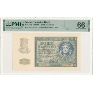 5 złotych 1940, seria A