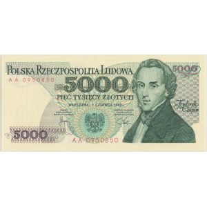 5000 gold 1982, Chopin, AA series