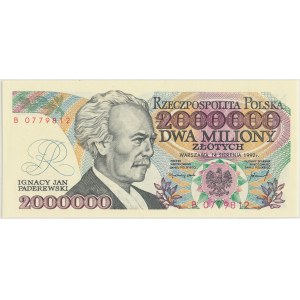2000000 zlotých 1992, Paderewski, série B