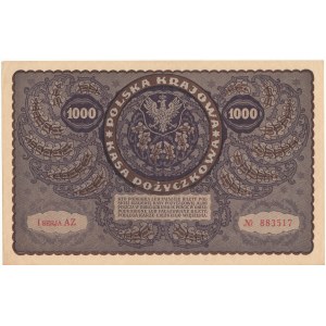 1000 marek polskich 1919, I serja AZ