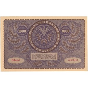 1000 marek polskich 1919, II serja J
