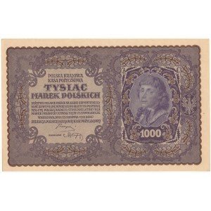 1000 marek polskich 1919, I serja AK