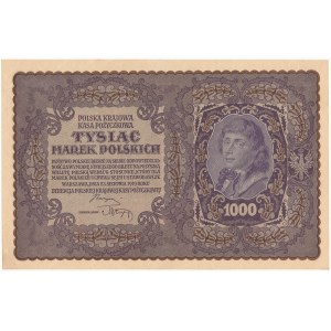 1000 marek polskich 1919, I serja AO