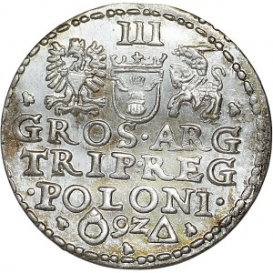 Zygmunt III Waza, trojak 1592, Malbork
