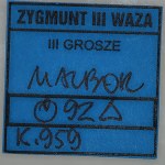 Zygmunt III Waza, trojak 1592, Malbork