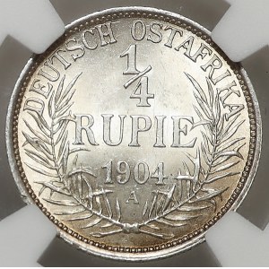 Niemcy, Niemiecka Afryka Wschodnia, 1/4 rupii 1904 A, Berlin