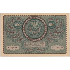 500 marek polskich 1919, I serja BF