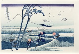 Katsushika Hokusai (1760-1849), wyd. Yuyudo, Widok z Ejiri w prowincji Suruga, okres Showa (między 1960 a 1972 r.)