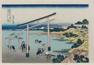 Katsushika Hokusai (1760-1849), wyd. Yuyudo, Zatoka Noboto w prowincji Shimosa, okres Showa (między 1960 a 1972 r.)