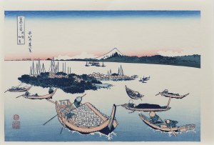 Katsushika Hokusai (1760-1849), wyd. Yuyudo, Wyspa Tsukuda w prowincji Musashi, okres Showa (między 1960 a 1972 r.)