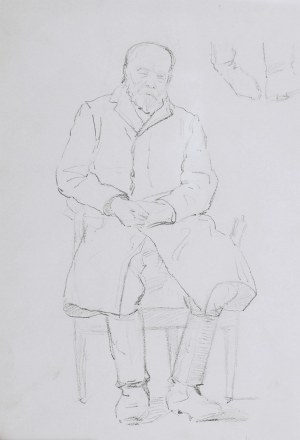 Karol Kossak (1896-1975), Postać siedzącego, starego mężczyzny