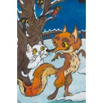 Julitta Karwowska-Wnuczak (b. 1935), Filemon, Bonifacy and Puppy, book illustration Foxy Tricks.