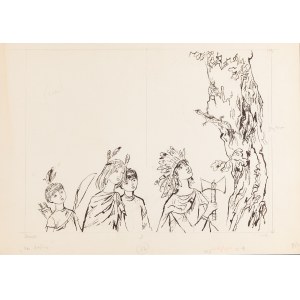 Jan Marcin Szancer (1902 Cracovie - 1973 Varsovie), Voici le conte de fées, Kanato, illustration, 1974