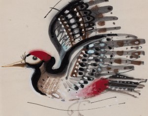 Zbigniew Rychlicki (1922 Orzechówka - 1989 Bratysława), Dzięcioł, ilustracja