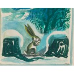 Mieczysław Piotrowski (1910 Ľvov - 1977 Varšava), Zajace, ilustrácie