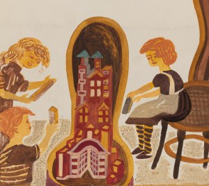 Mieczysław Piotrowski (1910 Lwów - 1977 Warszawa), Zamek, ilustracja