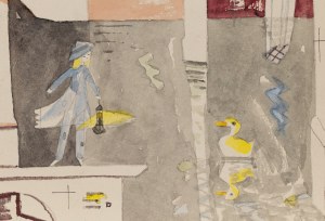 Mieczysław Piotrowski (1910 Lwów - 1977 Warszawa), Pałac na wodzie, ilustracja
